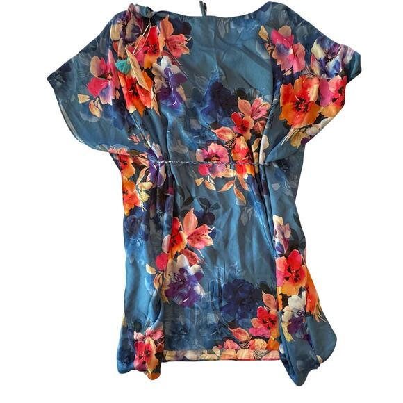 NEW W TAGS Johnny Was Women's SUMMER DAYS DRESS WITH BRAIDED TIE XS Floral Silk - Picture 10 of 10